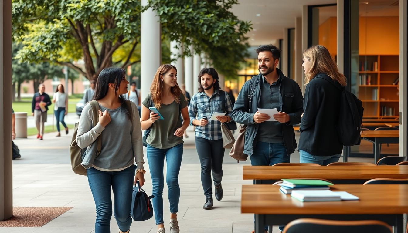 Student using online courses for flexible education