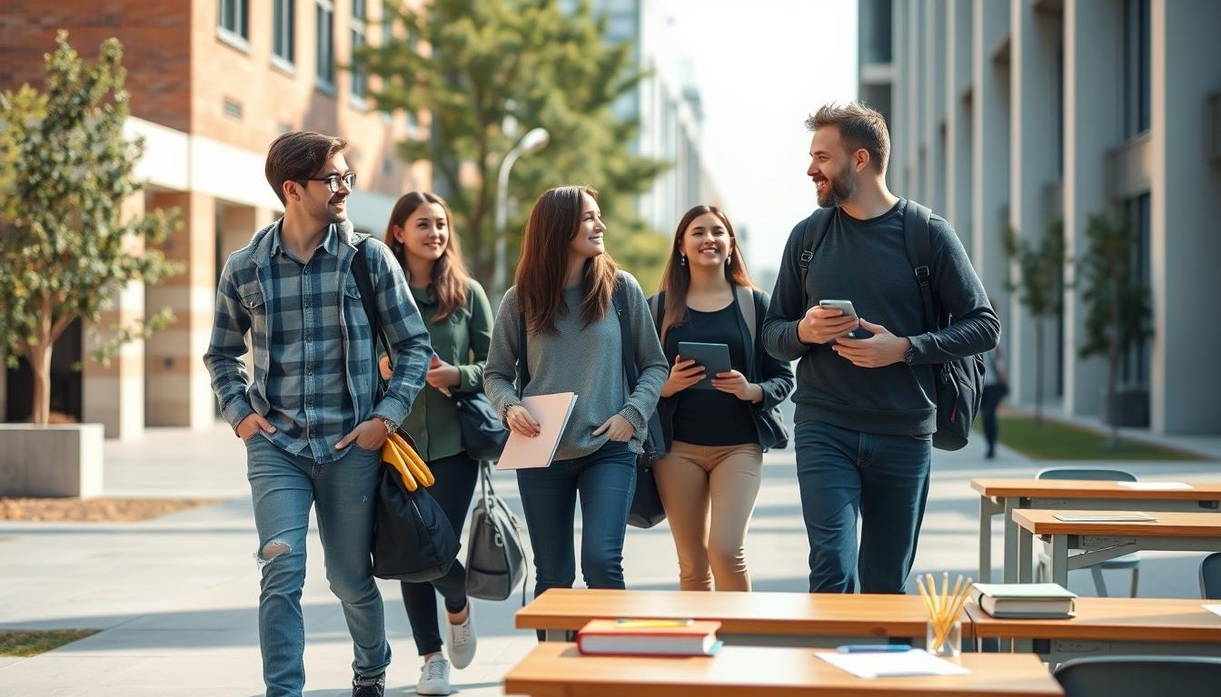 Structured study materials and learning resources on a desk
